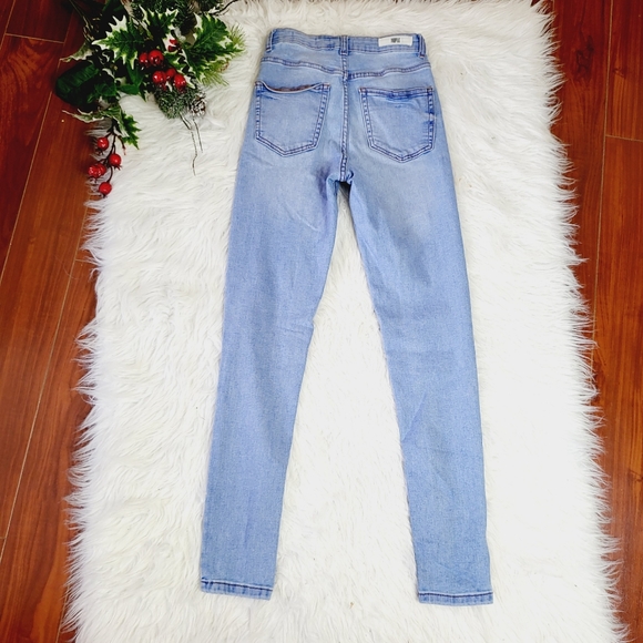 Profile by Ring of Fire Womens Light Blue High Rise Skinny Jeans - Picture 2 of 7